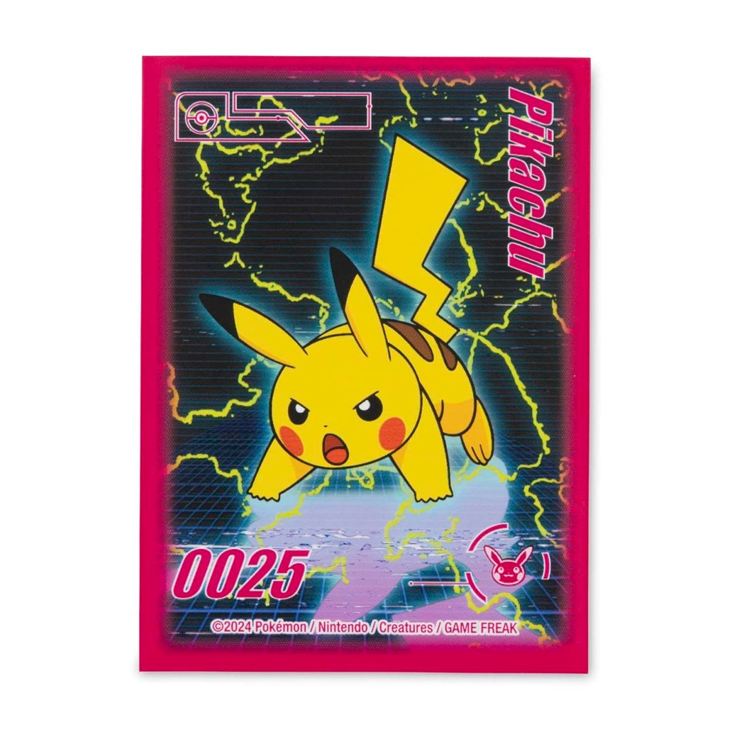 Pikachu Neon Charge Card Sleeves (65 Sleeves)