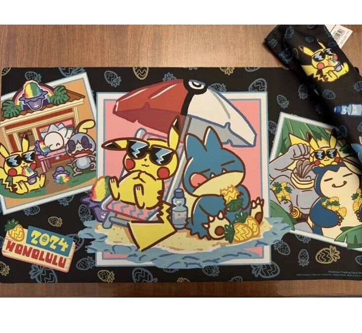 Pokemon World Championships 2024 Honolulu Exclusive - Pikachu & Munchlax Playmat