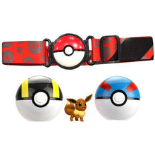 Cargar imagen en el visor de la galería, Figura Pokemon Clip N Go Poke Ball Belt Set Eevee
