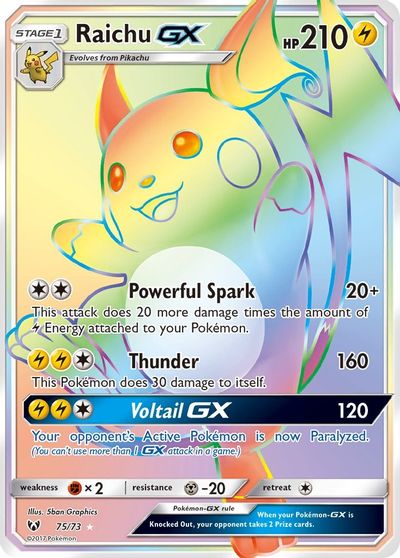 Carta Raichu GX (Secret)