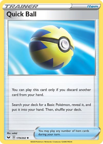 Carta Pokemon Trainer Item Quick Ball