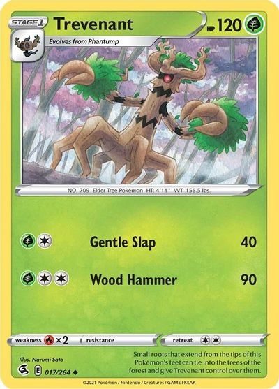 Carta Pokemon Trevenant 017/264