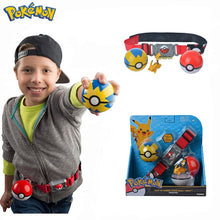 Cargar imagen en el visor de la galería, Figura Pokemon Clip N Go Poke Ball Belt Set Eevee
